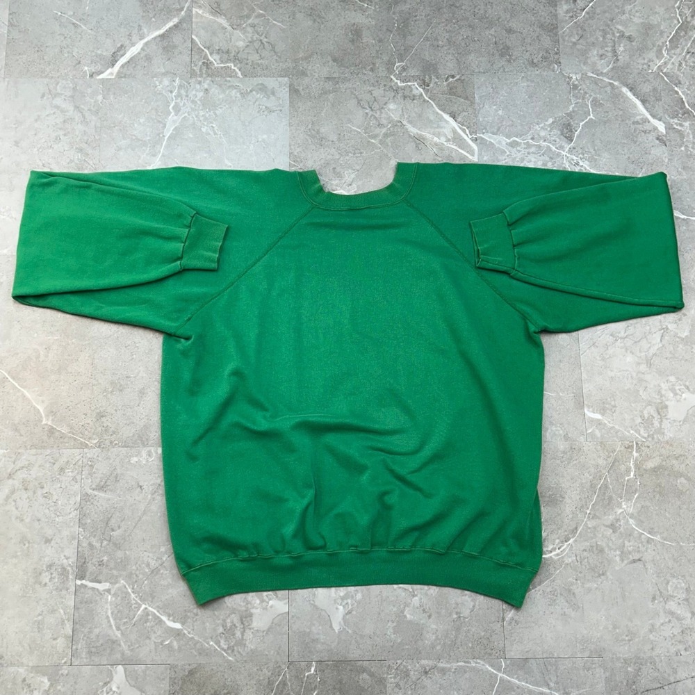 80s Vintage New York Jets Sweatshirt Mens Large Pullover Crewneck Helmet Graphic - Picture 3 of 7